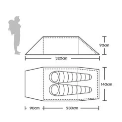 Wild Country Hoolie Campout 2 Tent -Outdoor Camping Store go 350004 b